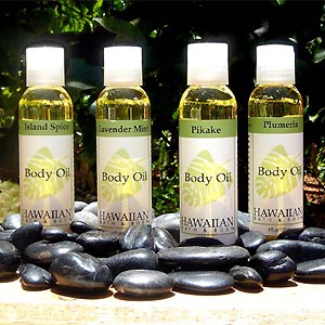 HAWAIIAN NATURAL SOAP  Plumeria Body Oil^RXEA}^RX^XLIC