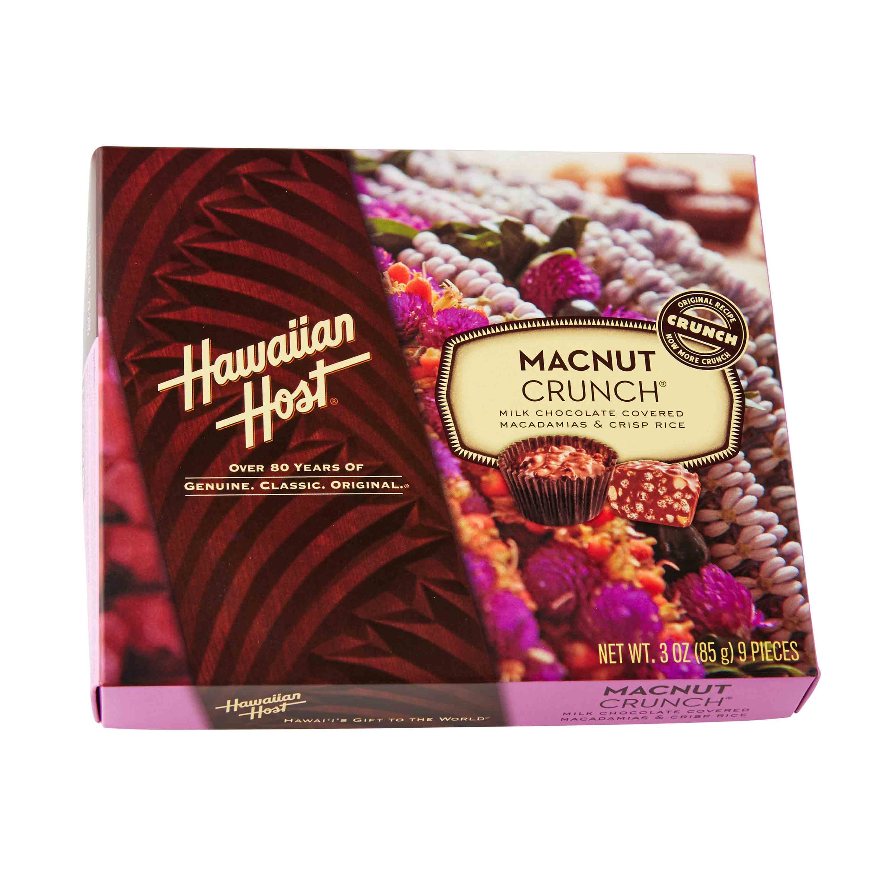 製菓品/
ハワイアンホースト/HAWAIIAN HOST マカダミアチョコレートクランチ 3oz (9粒)