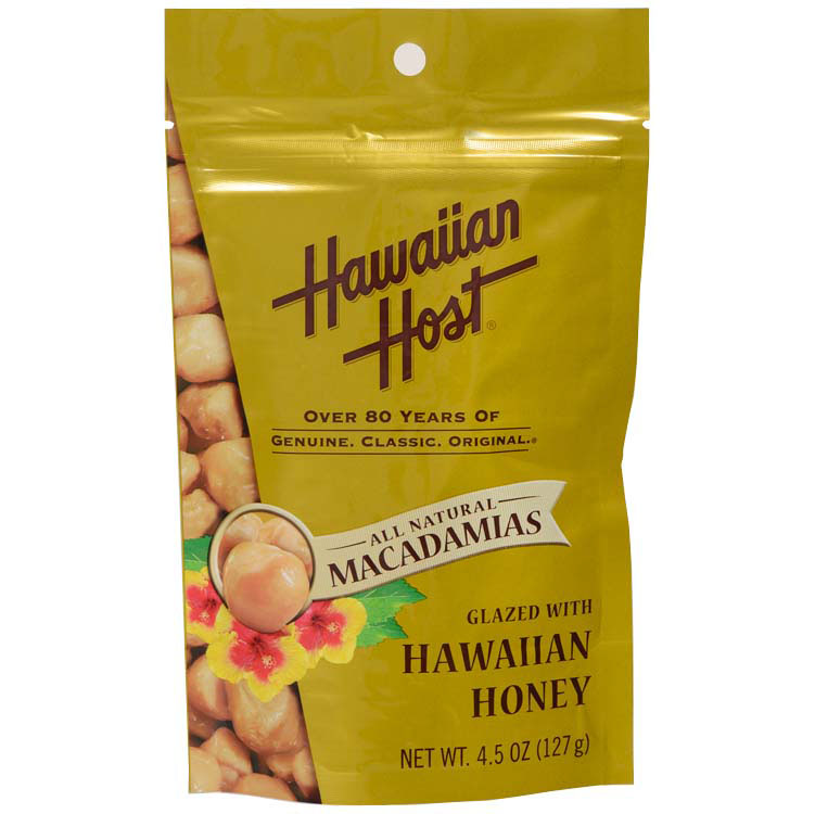 製菓品/
Hawaiian Host ハワイアンハニー マカダミアナッツ スタンドアップバッグ4.5oz 5袋セット