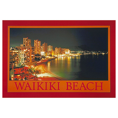 インテリア用品/
Waikiki at Night ポスター
