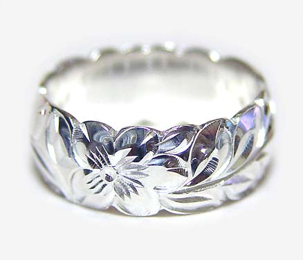 yHoku Lelez8mm Maile Cutout Ring^nCAWG[^Vo[^Vo[OEw