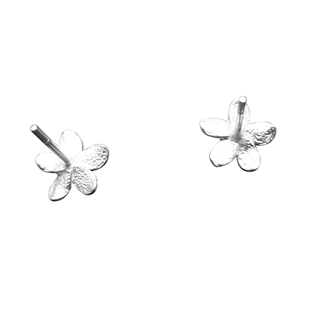 Silver Plumeria Flower Earring isAXj^nCAWG[^Vo[^Vo[COEsAX