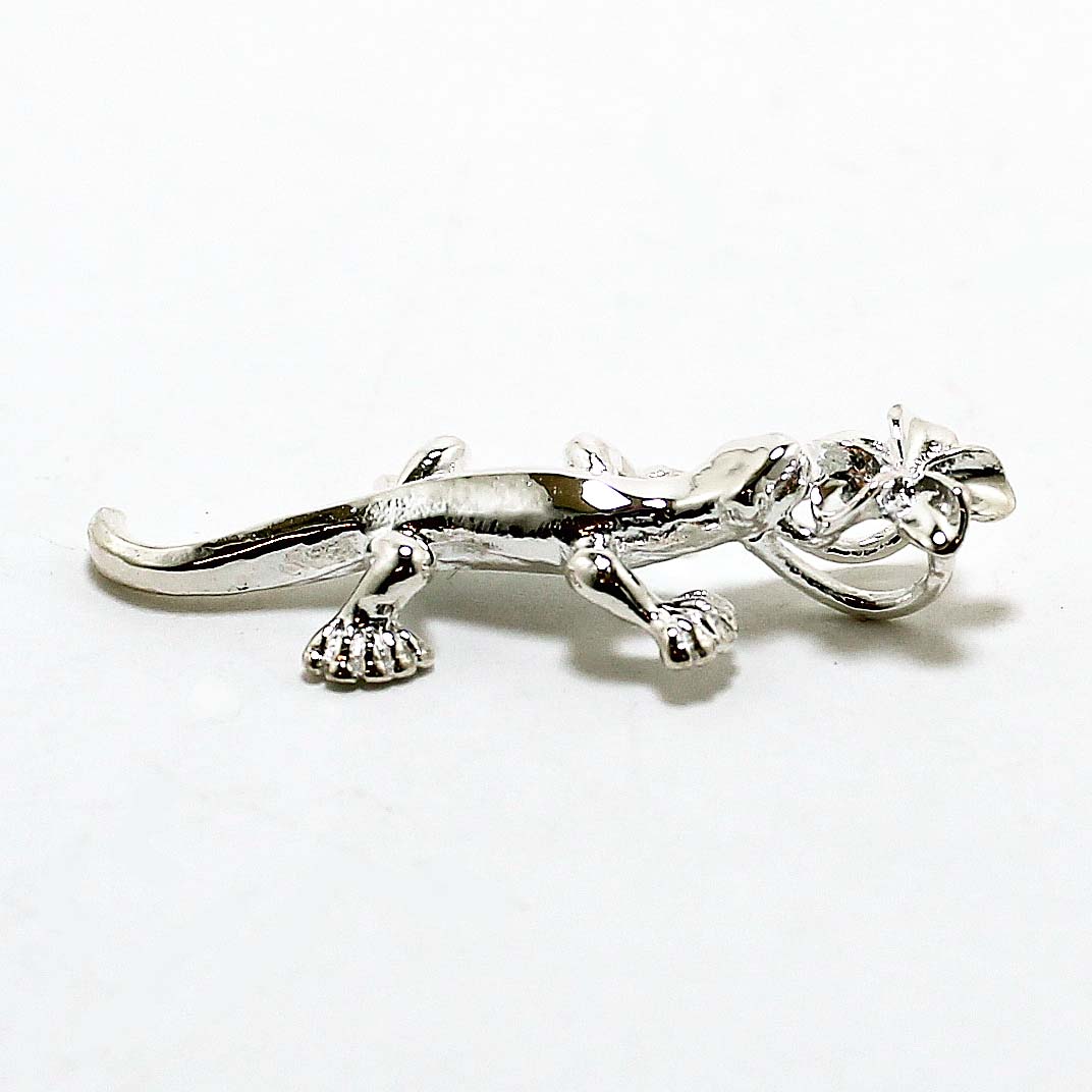 yStaring Silver JewelryzVo[y_g / Plumeria + Gecko^nCAWG[^Vo[^Vo[lbNXEy_g