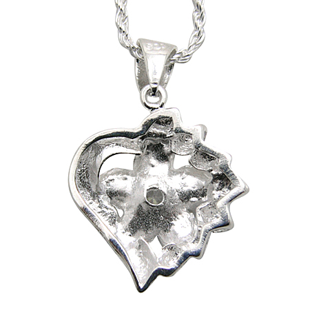 yHoku LelezVo[y_g^s/s Pendant Plumeria in Leaf Heart^nCAWG[^Vo[^Vo[lbNXEy_g