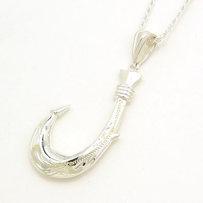 ハワイアンジュエリー/
【Stering Silver Jewelry】 Pendant - Fish Hook