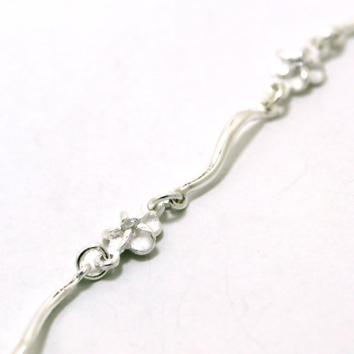yStaring Silver JewelryzVo[uXbg^ Bracelet  Plumeria w/wcz^nCAWG[^Vo[^Vo[oOEuXbg
