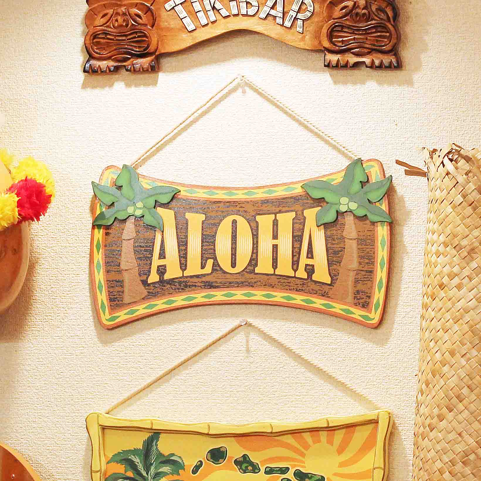 Hawaiian Wood Signs / EbhTC / Aloha^CeApi^Ǌ|^EbhA[g