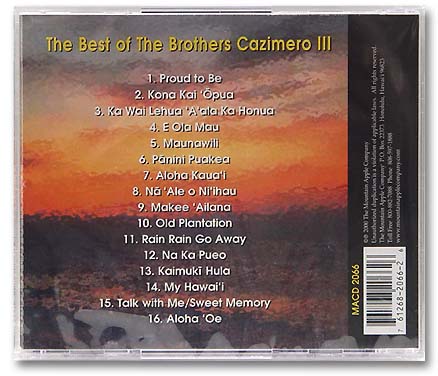 yCDzThe Best of The Brothers Cazimero 3 / The Brothers Cazimero^yEyEf^ACD^The Brothers Cazimero
